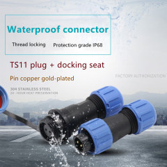 IP68 Weipu SP11 threaded Panel Mount wire connector