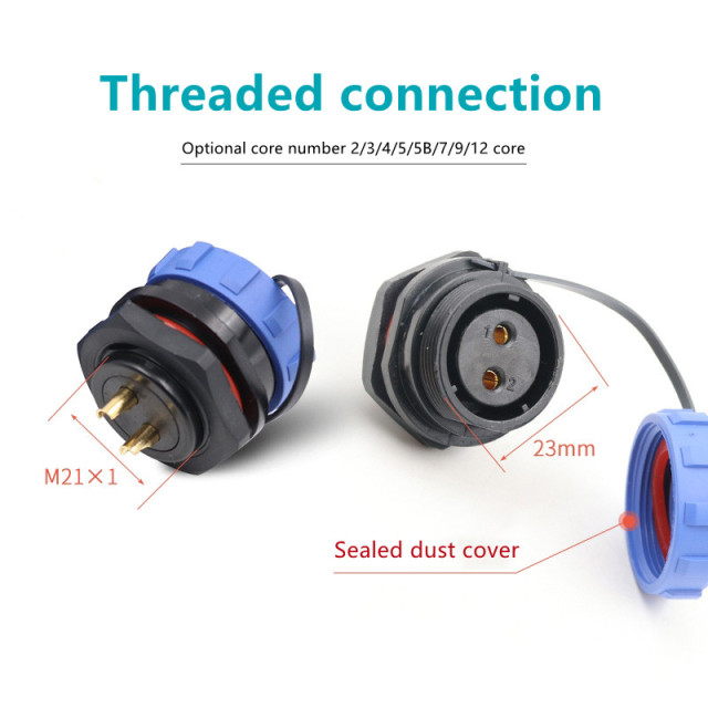 Weipu SP2110/P2 SP2112/S2 waterproof sp21 panel mount wire connector