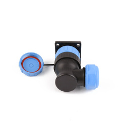 Weipu IP68 SP2910/P4 SP2912/S4 panel mount angle Cable connector