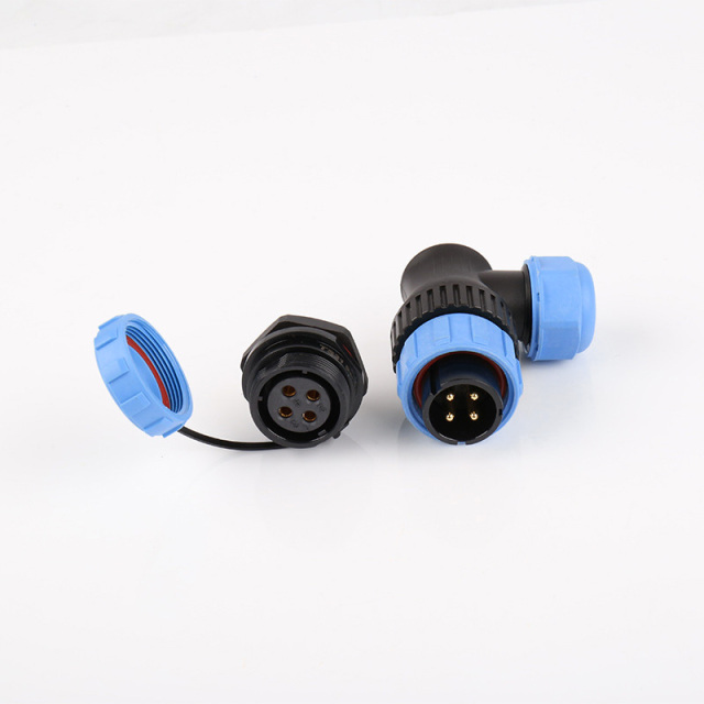 Weipu IP68 SP2910/P4 SP2912/S4 panel mount angle Cable connector