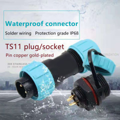 Weipu SP1310/P3 SP1312/S3 sp13 ip68 waterproof connector for outdoor lighting