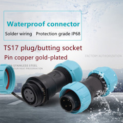 SP1710/P2 SP1711/S2 Green SP17 IP68 waterproof electrical wire connector