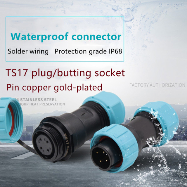 SP1710/P2 SP1711/S2 Green SP17 IP68 waterproof electrical wire connector