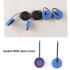 IP68 2-12Pin SD20-1Flange Socket SP20 Waterproof Connector