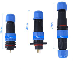 SD16/2p/3p/4p Aviation IP68 Mount Wire Male Female Cable Connector