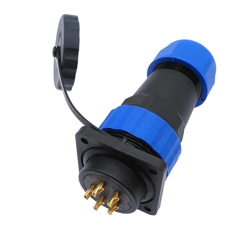 SD28 flanges butt plugs socket solder screw connector male and female industrial socket and plug