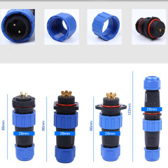 SD20-2 docking Led 2-12 Pins plug Female Male Aviation Butt Joint Connector