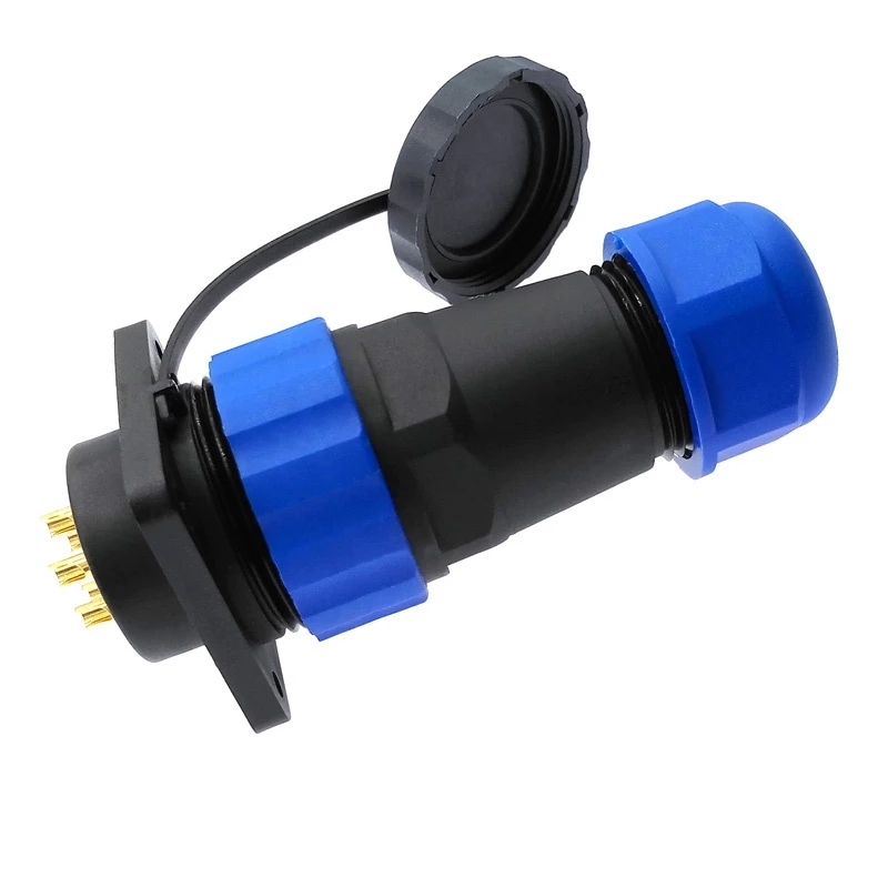SD28 flanges butt plugs socket solder screw connector male and female industrial socket and plug