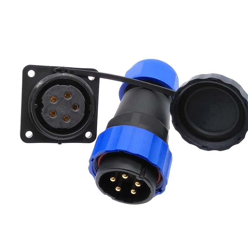 SD28 flanges butt plugs socket solder screw connector male and female industrial socket and plug