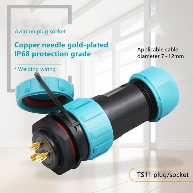 SP2110/P3 SP2112/S3 Green SP21 IP68 3pin female connector