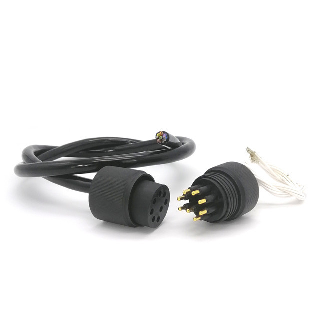 IP68 IL8F BH8M 8Pin underwater bulkhead connector