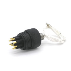 IP68 IL8F BH8M 8Pin underwater bulkhead connector