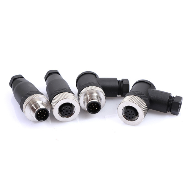 M12 Waterproof Sensor 4 5 8 Pins Connector