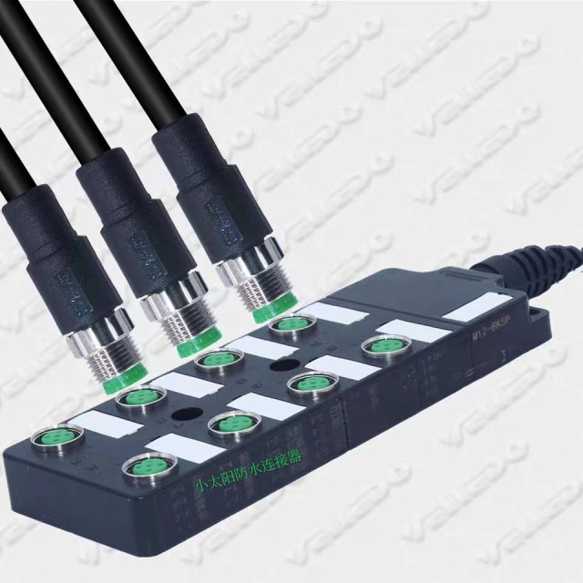 M12 junction box Wire Splice Cable Connector