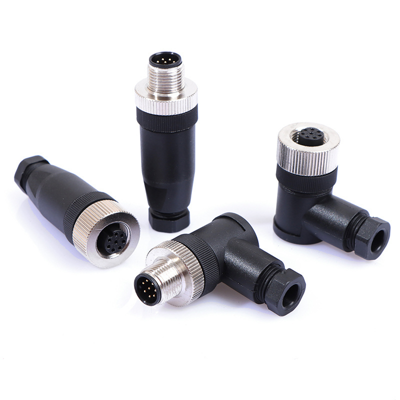 M12 Waterproof Sensor 4 5 8 Pins Connector