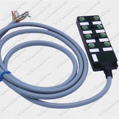 M12 junction box Wire Splice Cable Connector