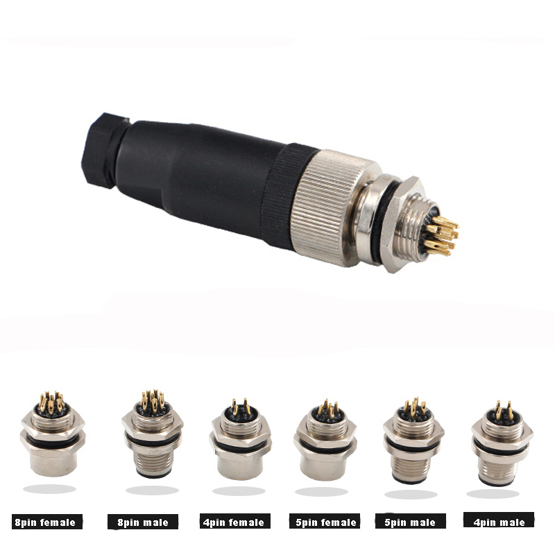 M12 connector male female