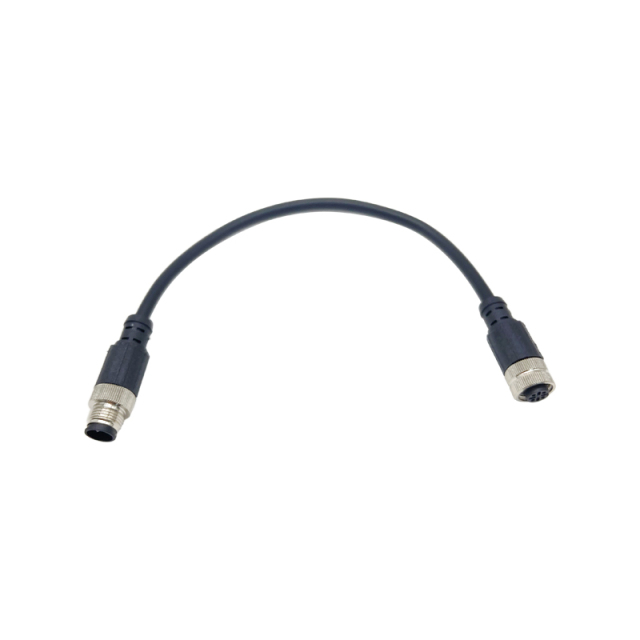 M12 Male Female Straight Angle Cable Connector