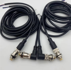 M12 Male Female Straight Angle Cable Connector