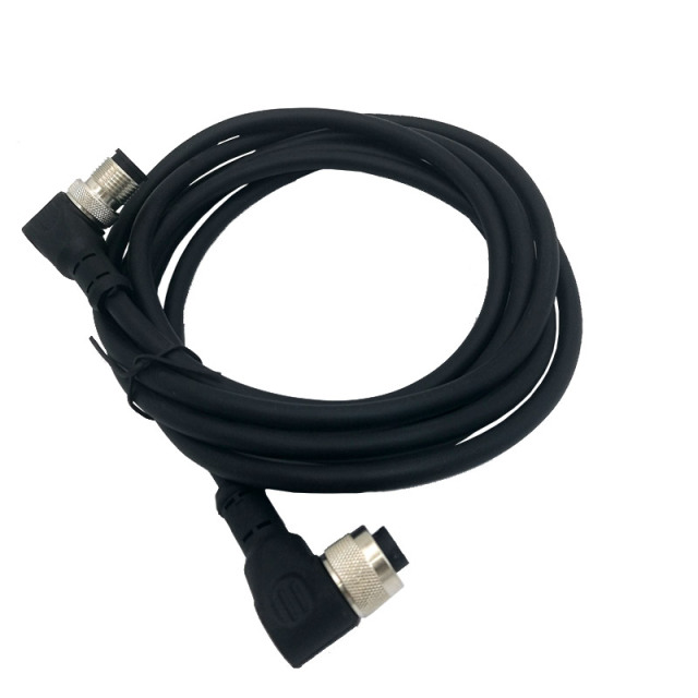 M12 Cable 4 5 8 Pin straight angle Connectors