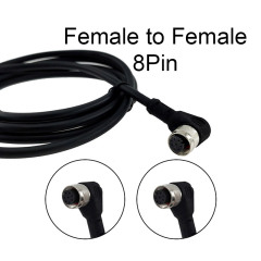M12 Cable 4 5 8 Pin straight angle Connectors