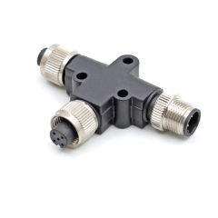 M12 T-Splitter 3 4 5 8 Pin Connector