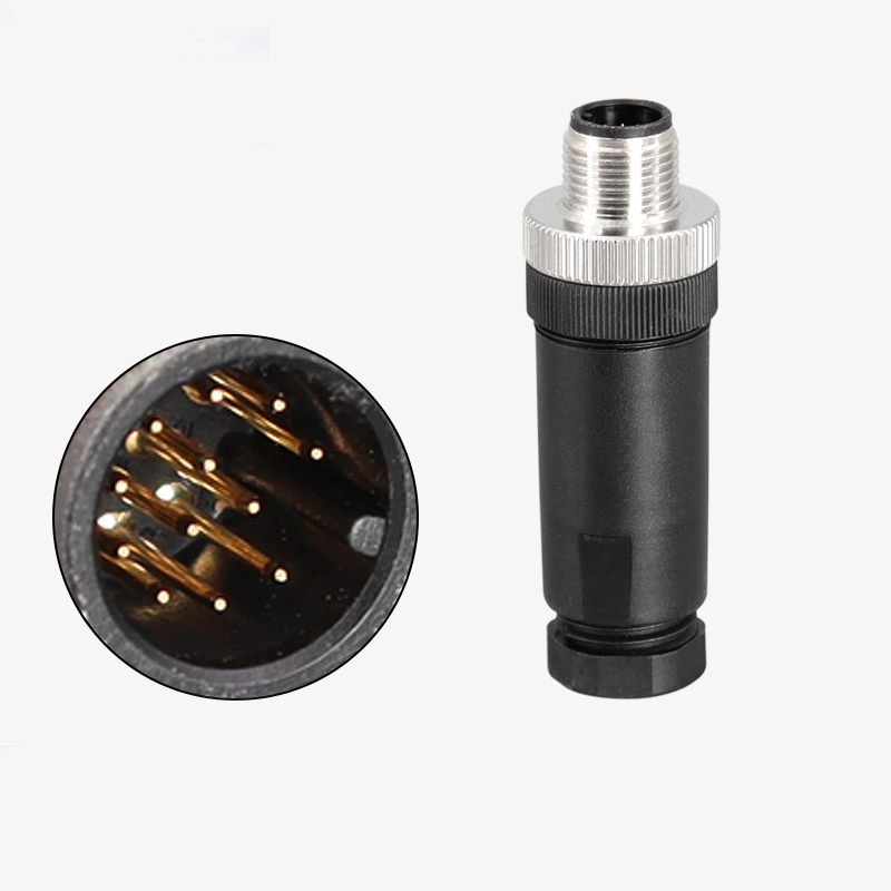 M12 5 Pin Connector Male & Female Straight Angle