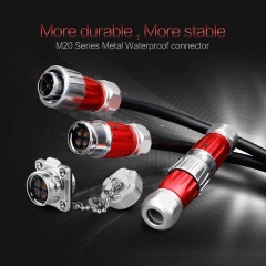 Cnlinko DC Power Plug Socket Waterproof Metal Connector