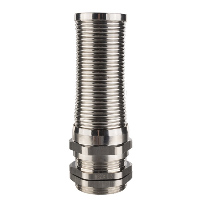 Spiral Cable Gland Nickel Plated Brass