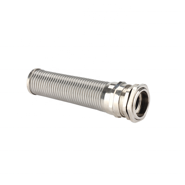Spiral Cable Gland Brass Nickel Plated