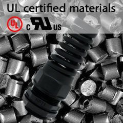 IP68 Waterproof Plastic Spiral Nylon Bend Proof Cable Gland