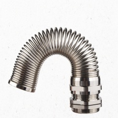 Spiral Cable Gland Nickel Plated Brass
