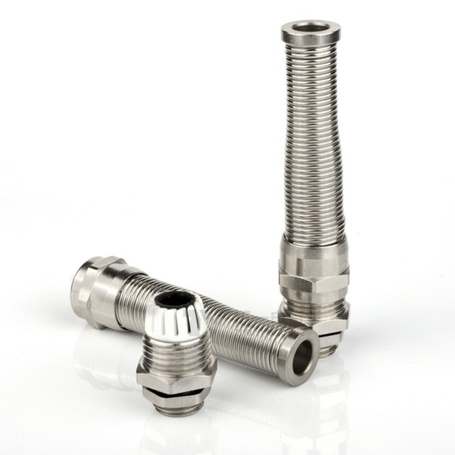 Spiral Cable Gland Nickel Plated Brass