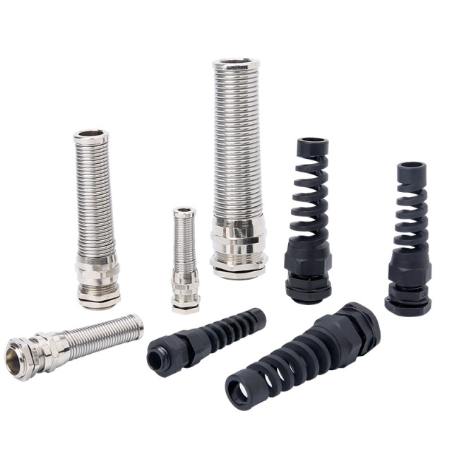 Spiral Cable Gland With Strain Relief