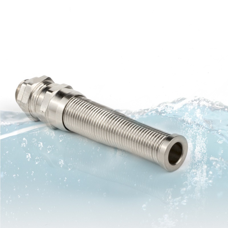 Spiral Cable Gland Nickel Plated Brass