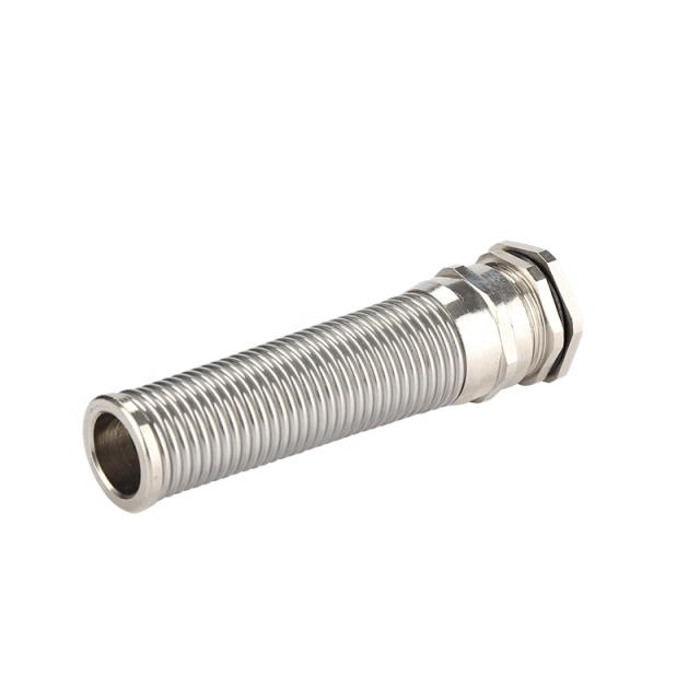Spiral Cable Gland Brass Nickel Plated