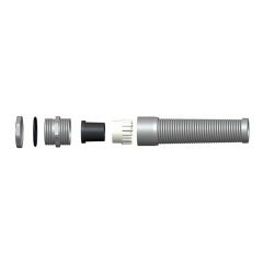 Spiral Cable Gland Brass Nickel Plated