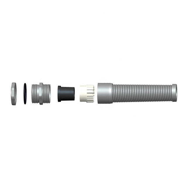 Spiral Cable Gland Brass Nickel Plated