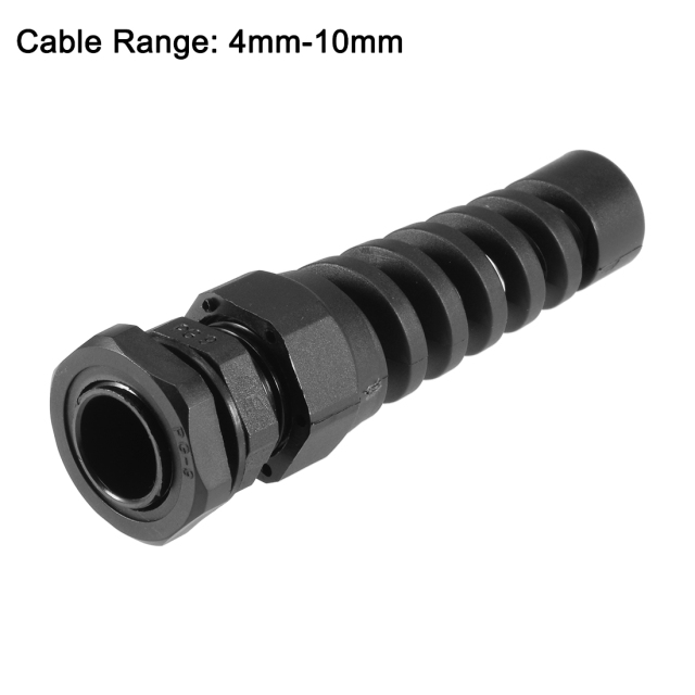 Cable Gland With Spiral Flex Protector