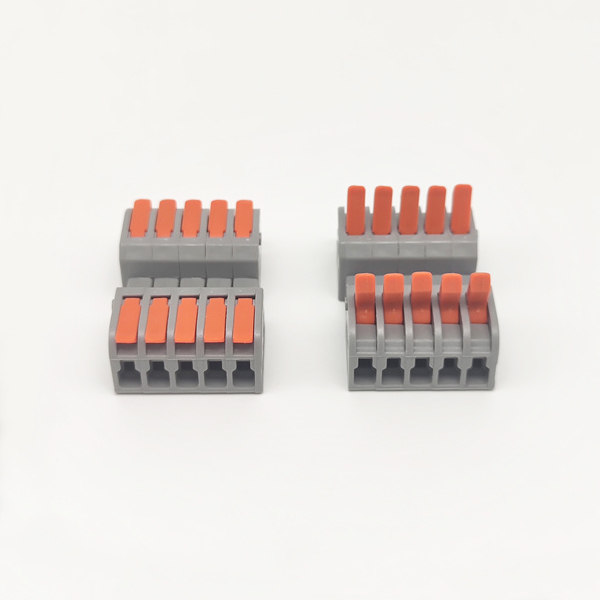 Spring Type Plug-in 5 Pin lever wire connectors 5 IN 5 out
