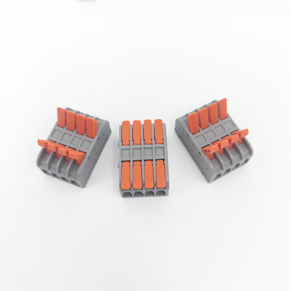 32A 4 Way electrical stud brass plastic push in micro Terminal Block