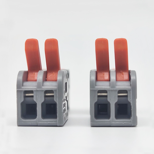 2 Pin inline splice lever nut electrical Terminal Block Connector