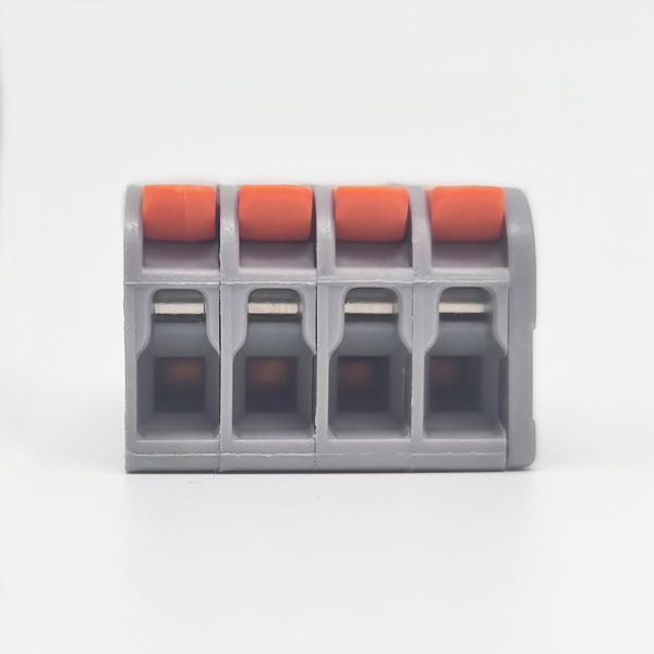 32A 4 Way electrical stud brass plastic push in micro Terminal Block