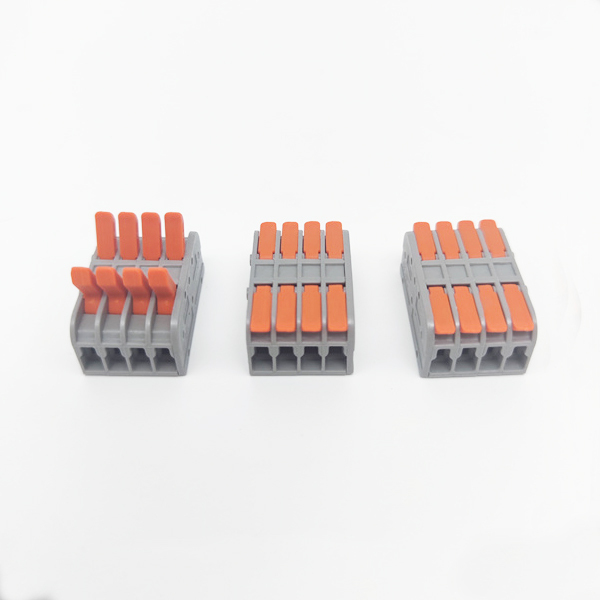 32A 4 Way electrical stud brass plastic push in micro Terminal Block