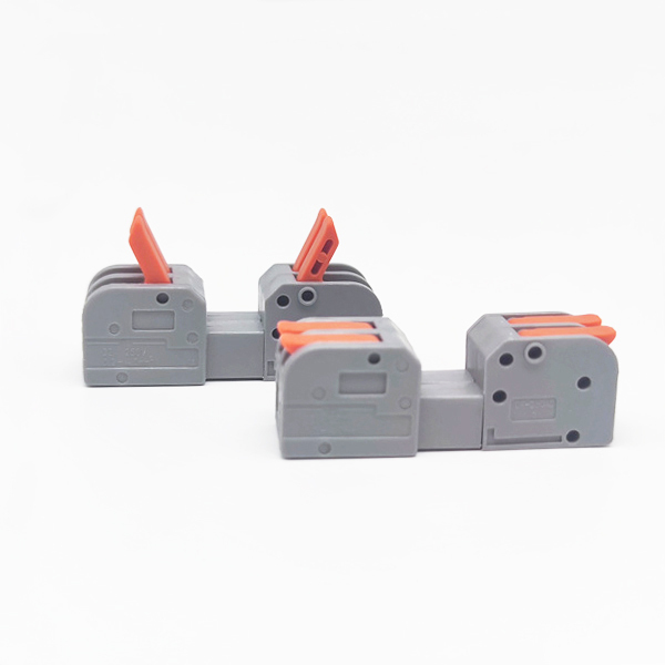 2 Pin inline splice lever nut electrical Terminal Block Connector