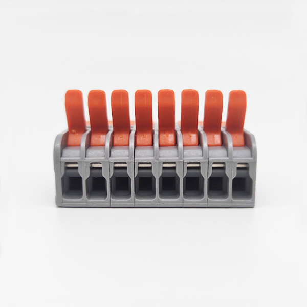 Mini Electrical Wire Butt Terminal Block Connectors (8 in 8 Out)