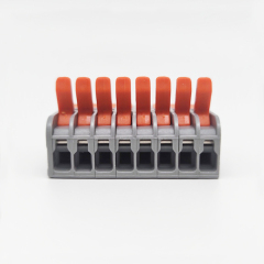 Mini Electrical Wire Butt Terminal Block Connectors (8 in 8 Out)