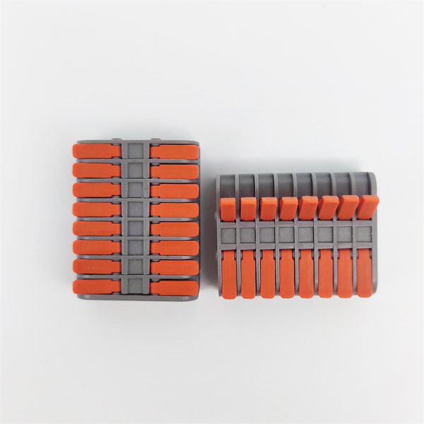 Mini Electrical Wire Butt Terminal Block Connectors (8 in 8 Out)