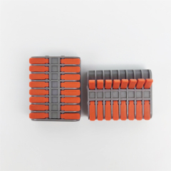 Mini Electrical Wire Butt Terminal Block Connectors (8 in 8 Out)