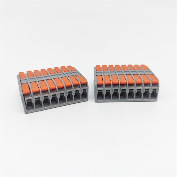 Mini Electrical Wire Butt Terminal Block Connectors (8 in 8 Out)